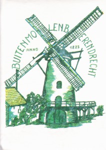 Buitenmolen Berendrecht - tekening door Toon Verbraak